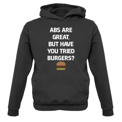Abs Are Great, Burgers Kids T Shirt
