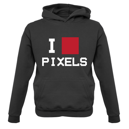 Pixel Heart Kids T Shirt