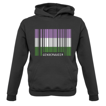 LGBT Barcode Flags - Gender Queer Kids T Shirt