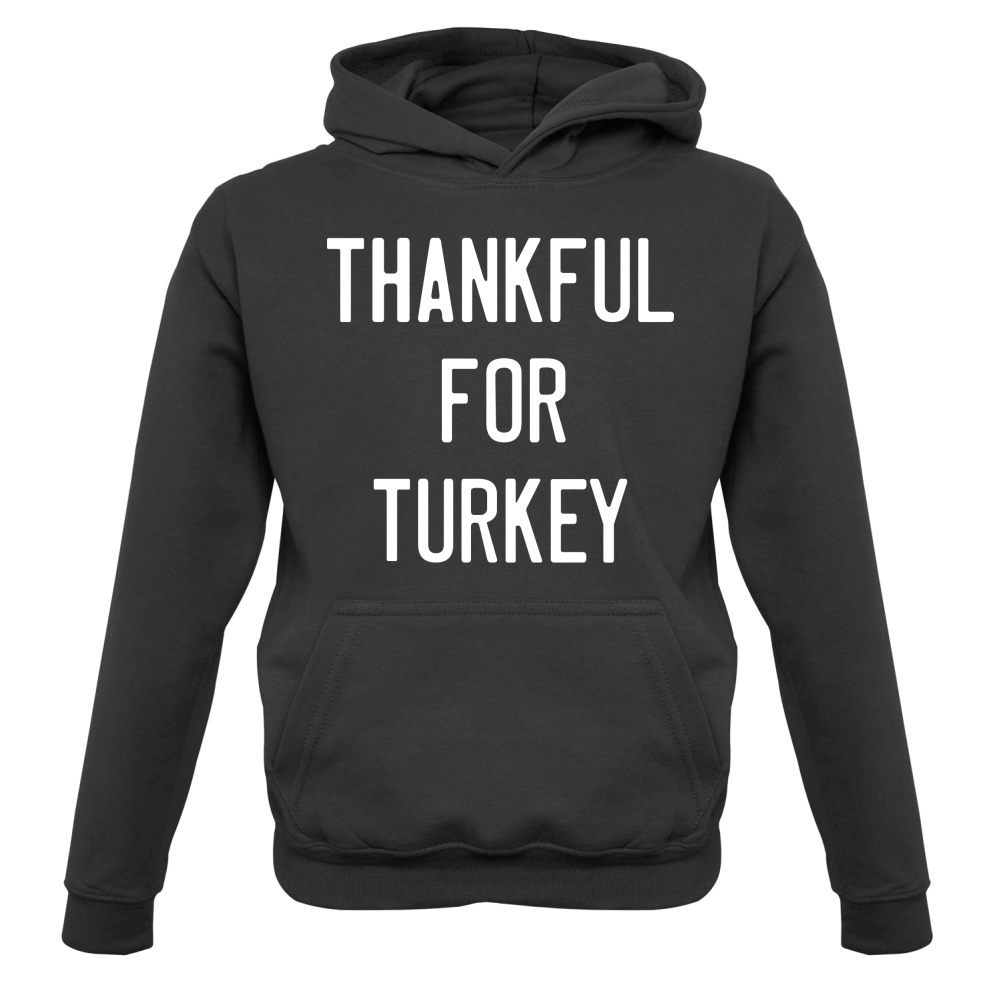 Thankful For Turkey Kids T Shirt