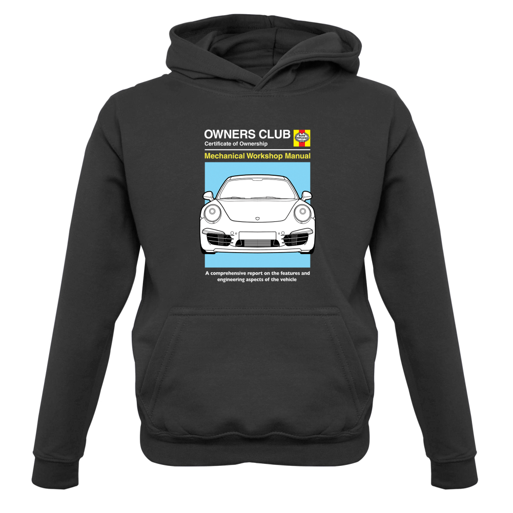 Car Owners Manual 911 Kids T Shirt