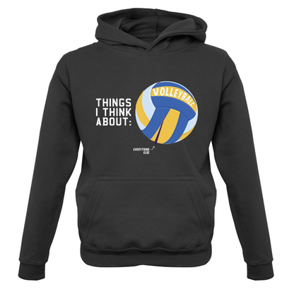 I Thiink About Volleyball Kids T Shirt