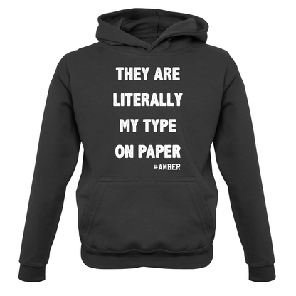 Literally My Type On Paper Kids T Shirt