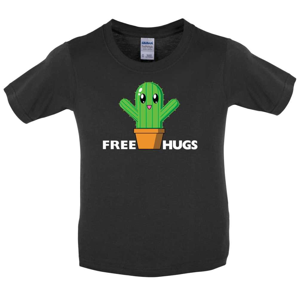 Free Cactus Hugs Kids T Shirt
