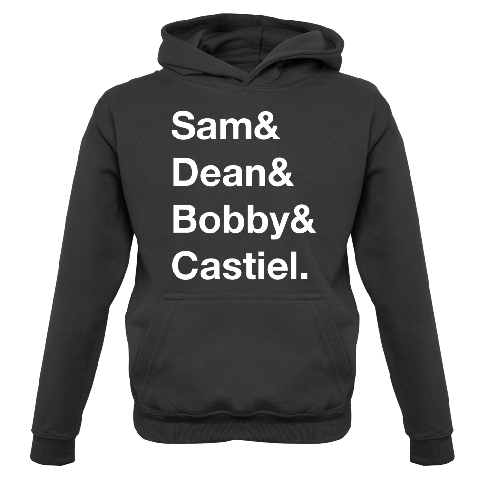 Sam & Dean & Bobby & Castiel Kids T Shirt