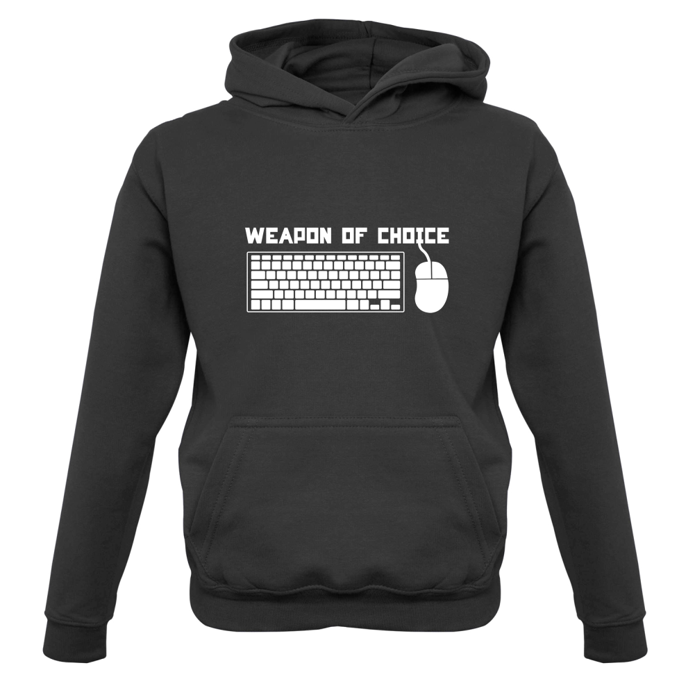 Weapon Of Choice PC Kids T Shirt