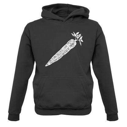 Butcher Carrot Diagram Kids T Shirt