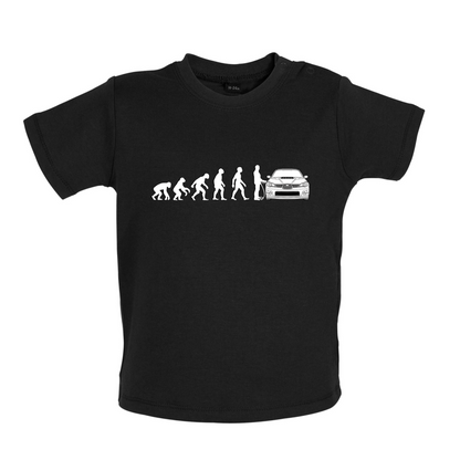 Evolution of Man Impreza Driver Baby T Shirt