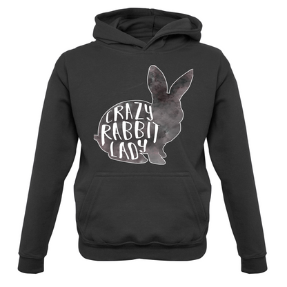 Crazy Rabbit Lady Kids T Shirt