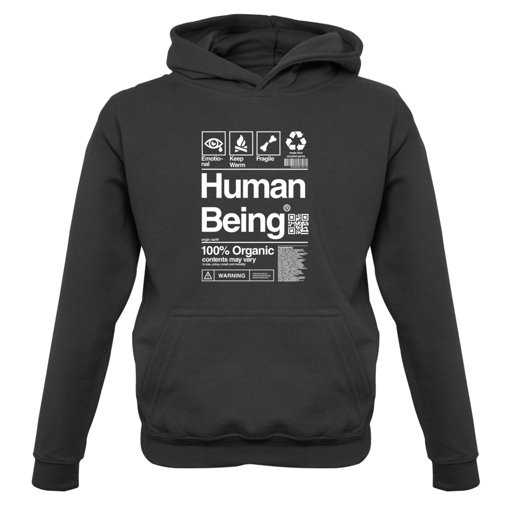 100% Organic Human Being Kids T Shirt
