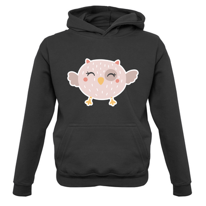 Smiley Face Baby Owl Kids T Shirt