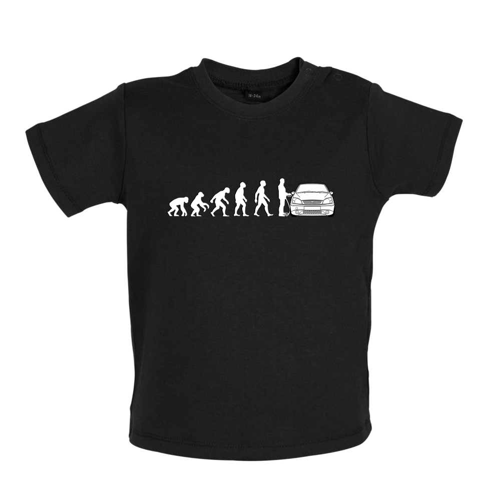 Evolution of Man Fiesta Driver Baby T Shirt