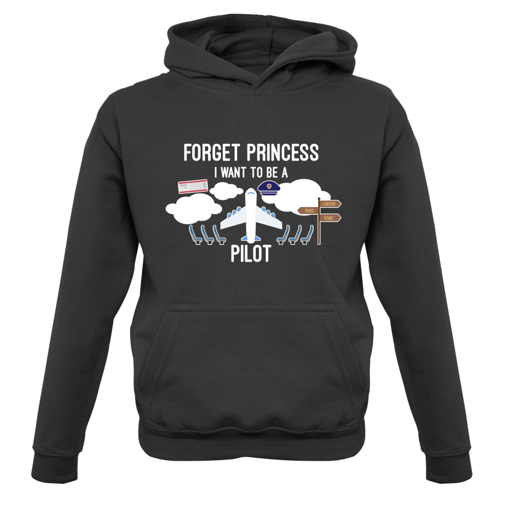Forget Princess Pilot Kids T Shirt