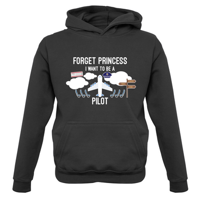 Forget Princess Pilot Kids T Shirt