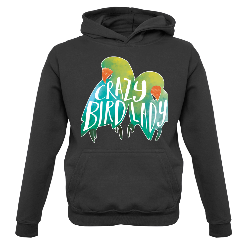 Crazy Bird Lady Kids T Shirt