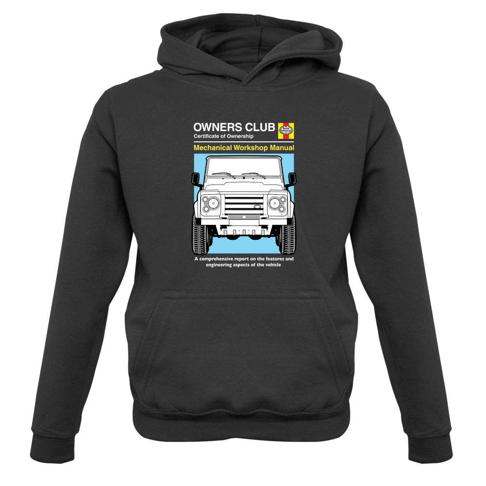 Car Owners Manual Land Rover Kids T Shirt