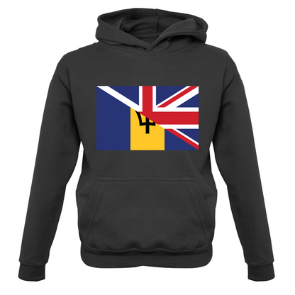 Half Barbados Half UK Kids T Shirt