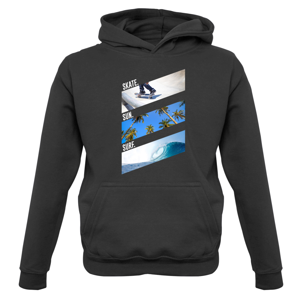 Skate Sun Surf Kids T Shirt