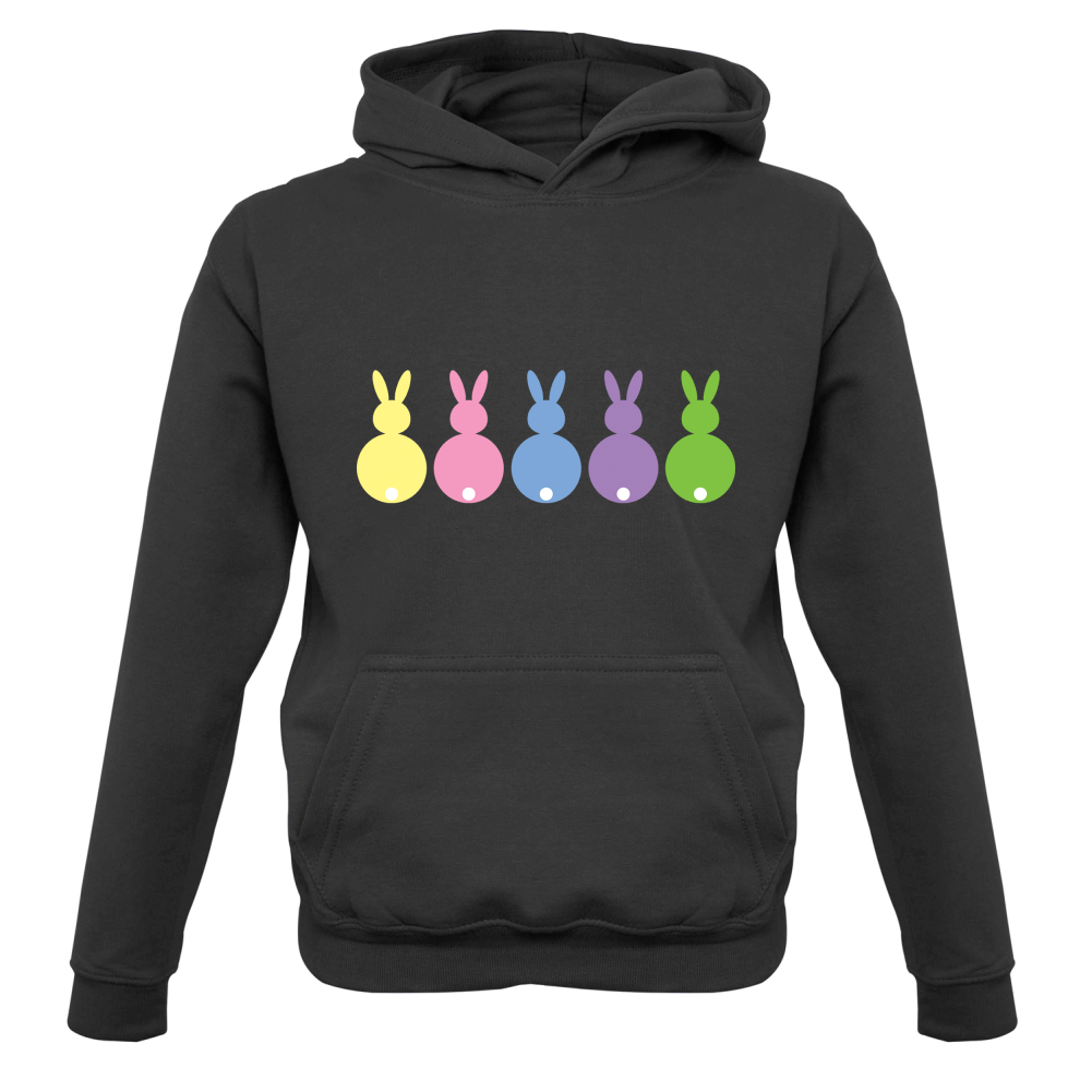 Multi Colour Easter Bunny's Kids T Shirt