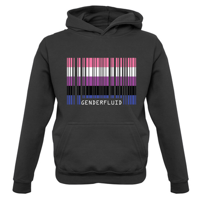 LGBT Barcode Flags - Gender Fluid Kids T Shirt