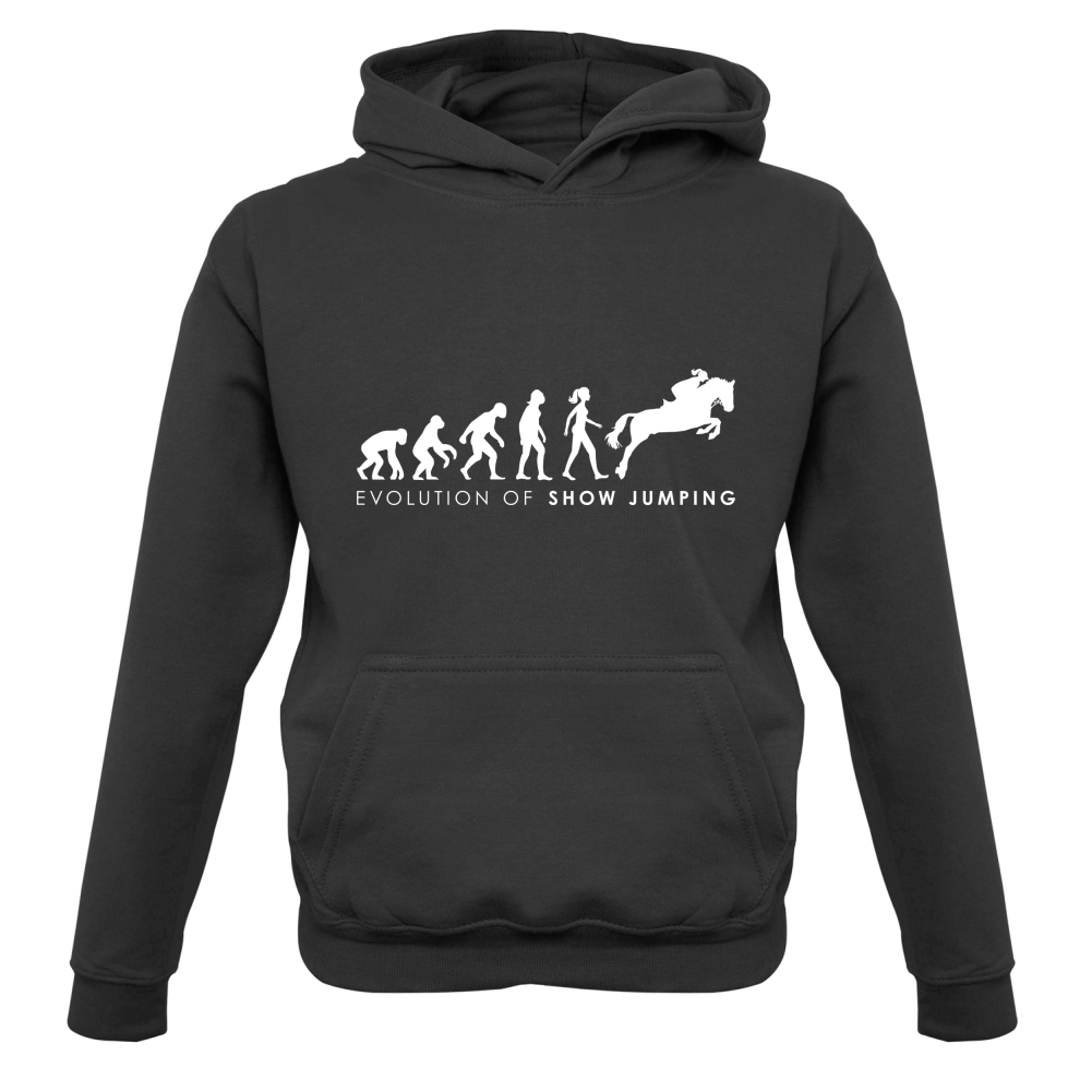 Evolution Of Woman Show Jumping Kids T Shirt