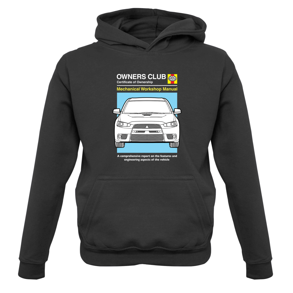 Car Owners Manual Evo Kids T Shirt