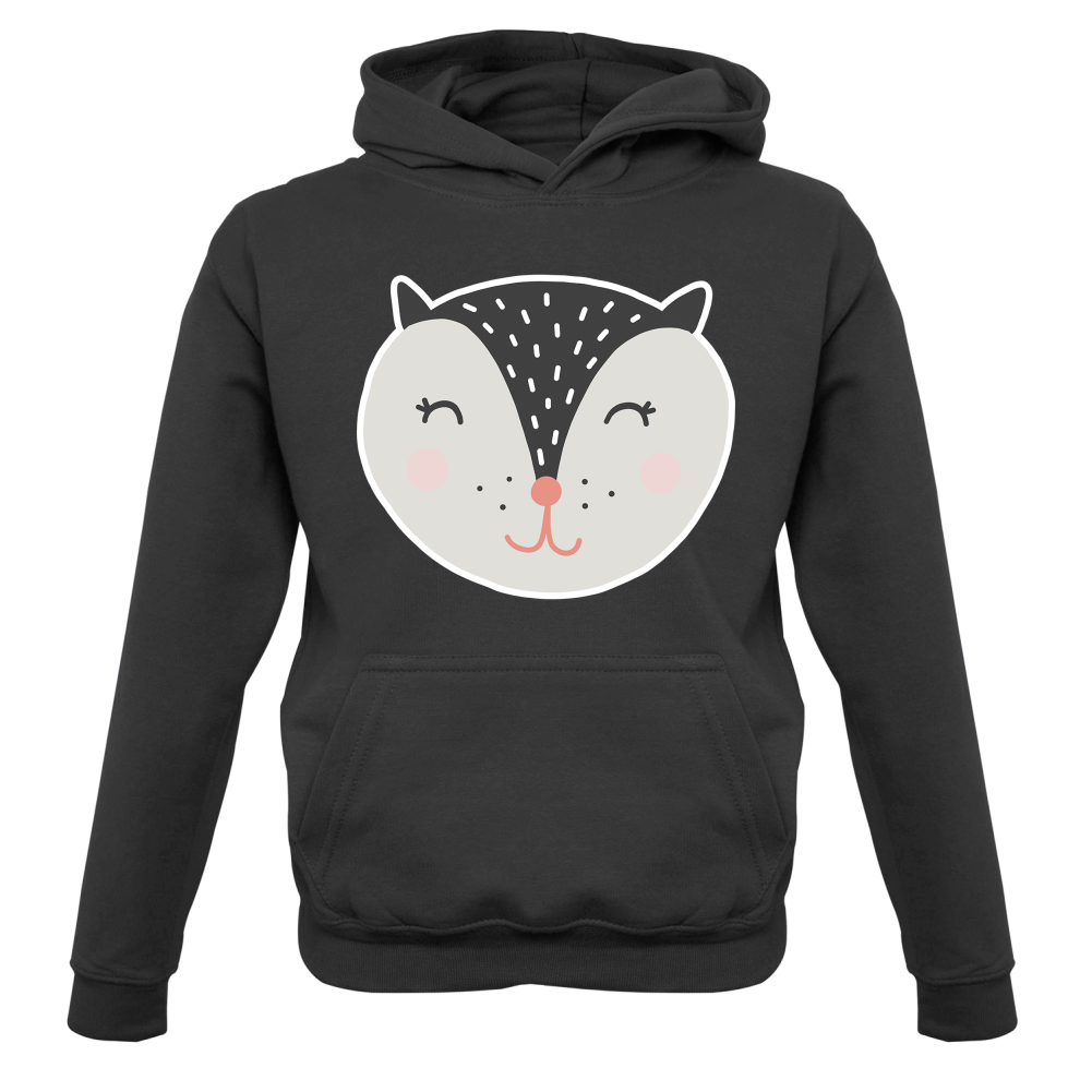 Smiley Face Badger Kids T Shirt