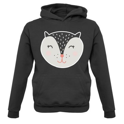 Smiley Face Badger Kids T Shirt