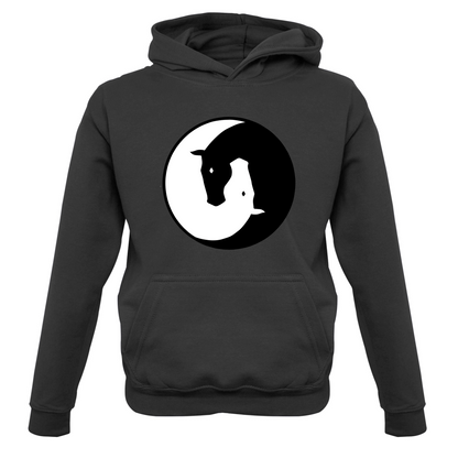 Yin Yang Horses Kids T Shirt
