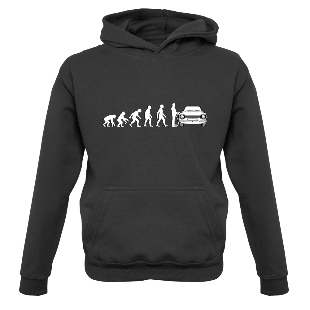Evolution of Man Mk1 Escort Driver Kids T Shirt