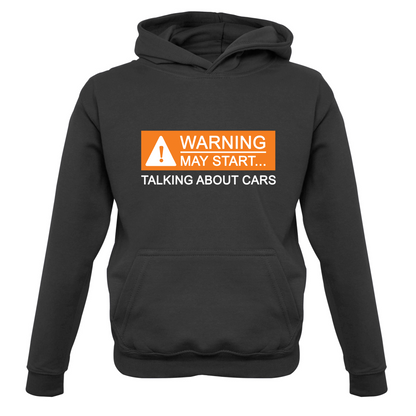 Warning May Start Talking about Cars Kids T Shirt