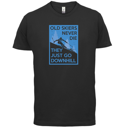 Skiers Go Downhill T Shirt