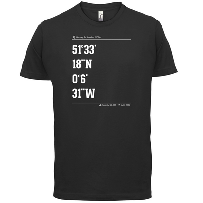 Stadium Coordinates Gunners T Shirt