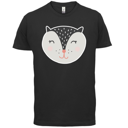 Smiley Face Badger T Shirt