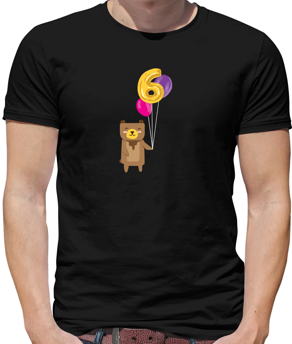 6th Birthday Bear T Shirt
