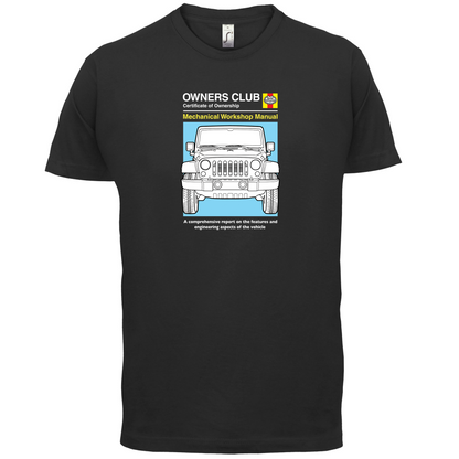 Car Owners Manual Jeep T Shirt