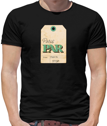Paris Travel Tag T Shirt