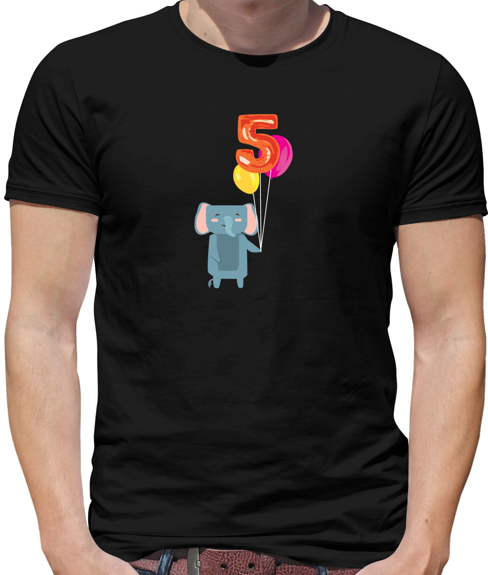 5th Birthday Elephant T Shirt