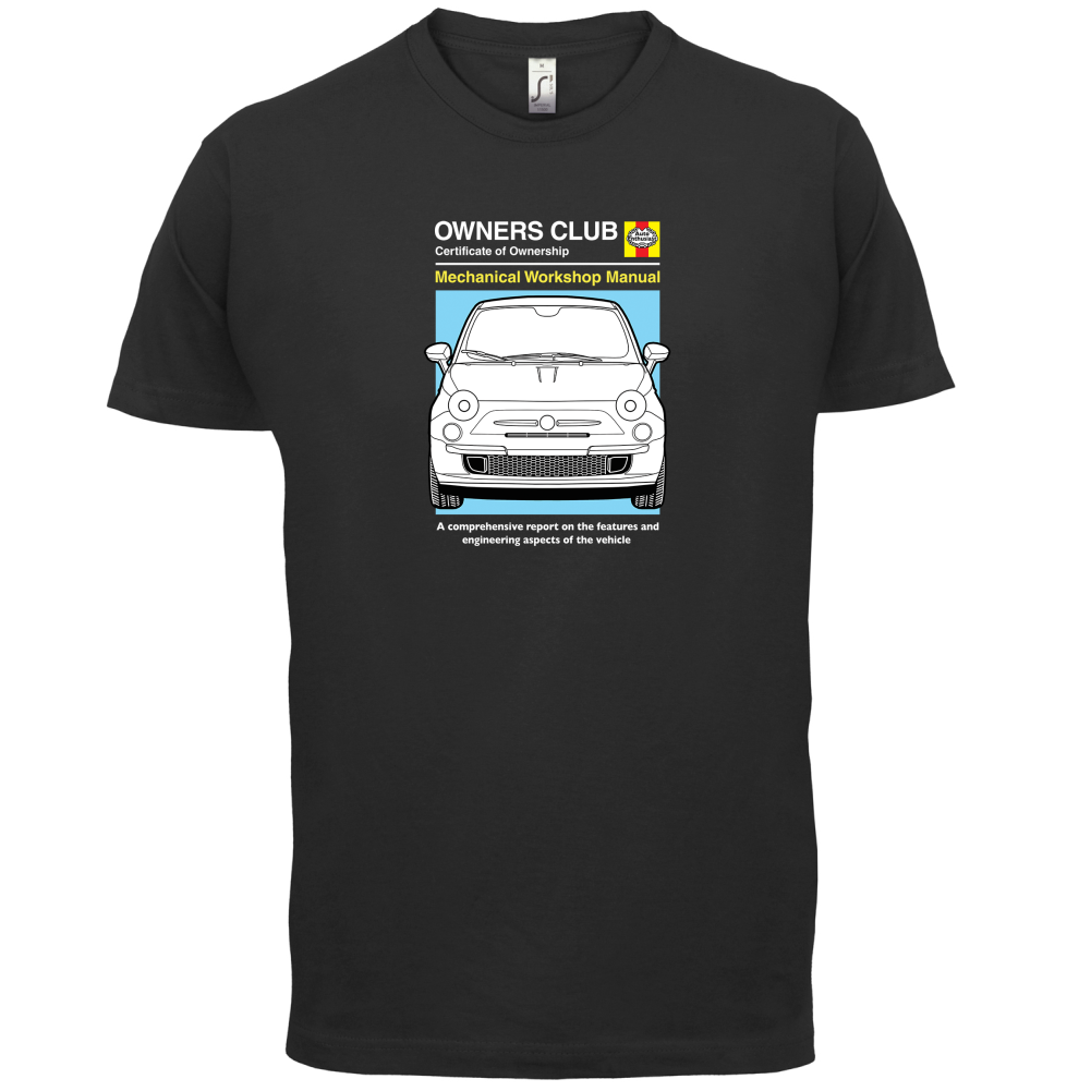 Car Owners Manual Fiat 500 T Shirt