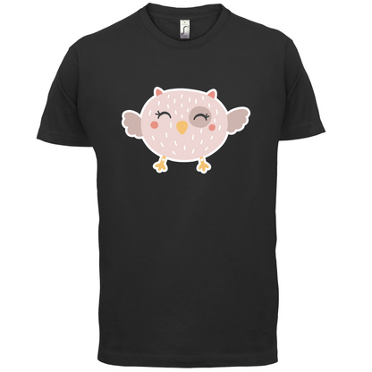 Smiley Face Baby Owl T Shirt
