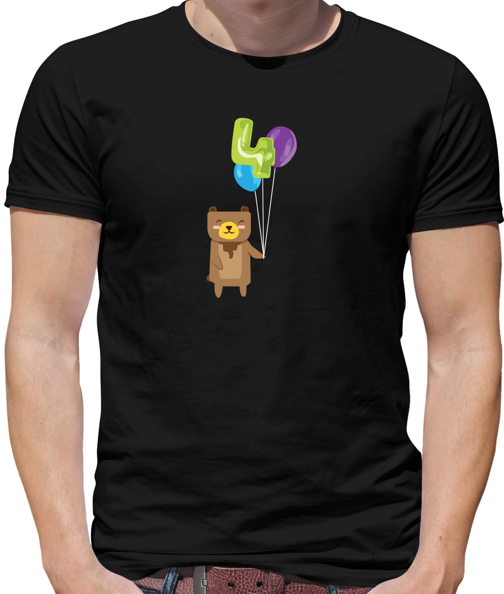 4th Birthday Bear T Shirt