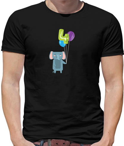 4th Birthday Elephant T Shirt