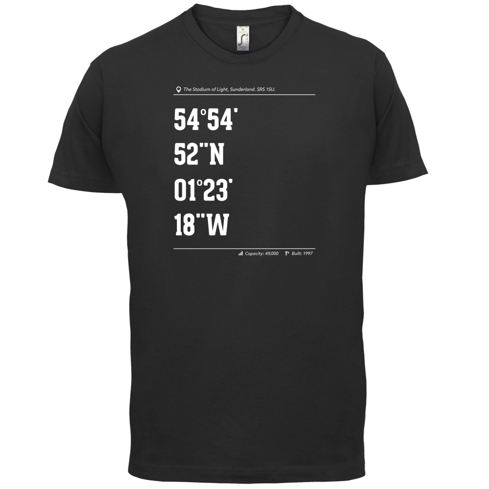 Stadium Coordinates Sunderland T Shirt