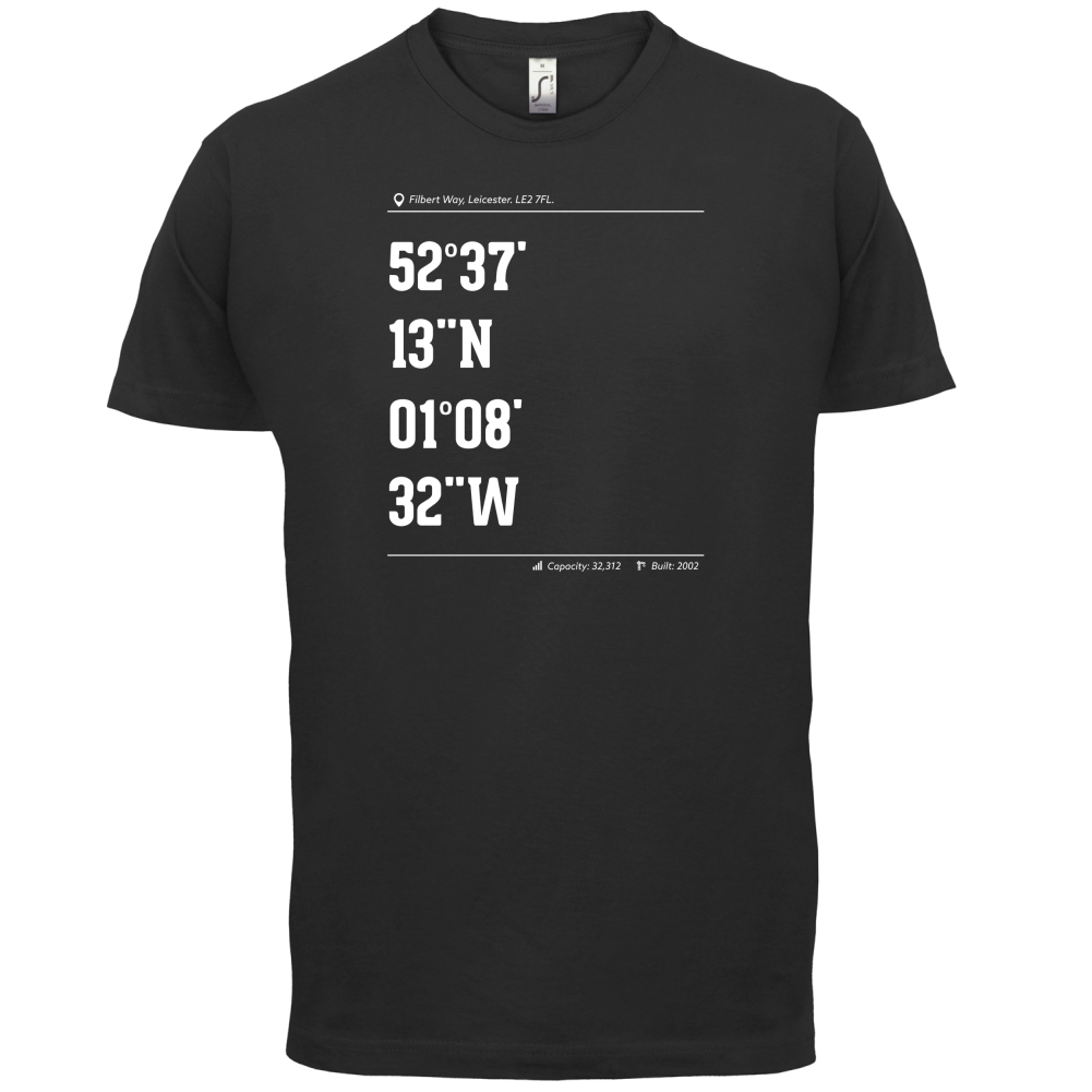 Stadium Coordinates Leicester T Shirt