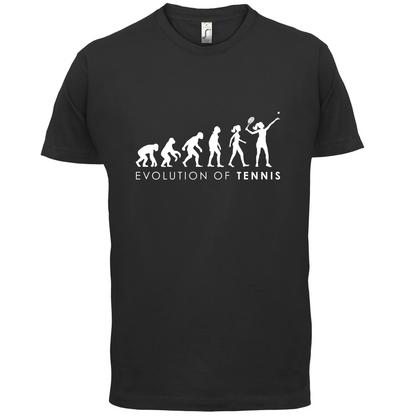 Evolution Of Woman Tennis T Shirt