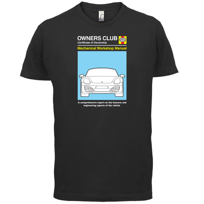Car Owners Manual 981 Turbo T Shirt