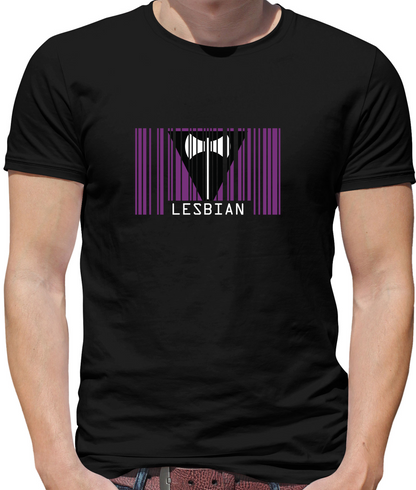 LGBT Barcode Flags - Lesbian T Shirt