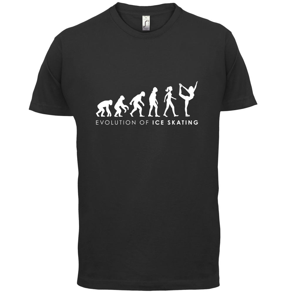 Evolution Of Woman Ice Skating T Shirt