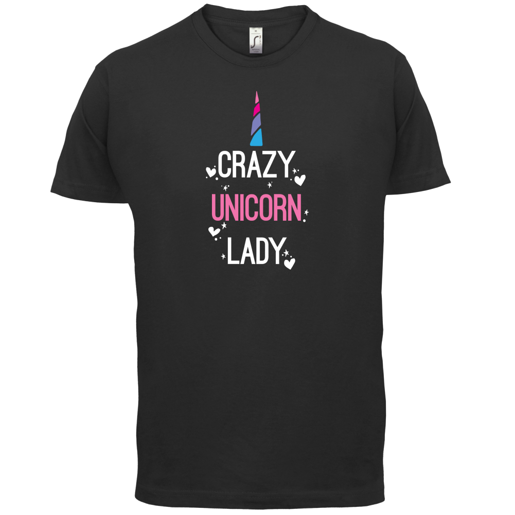 Crazy Unicorn Lady T Shirt