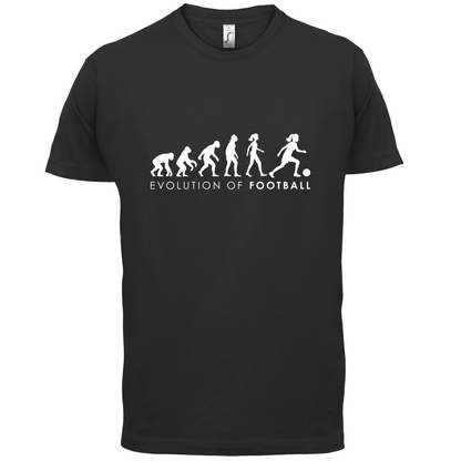 Evolution Of Woman Football T Shirt